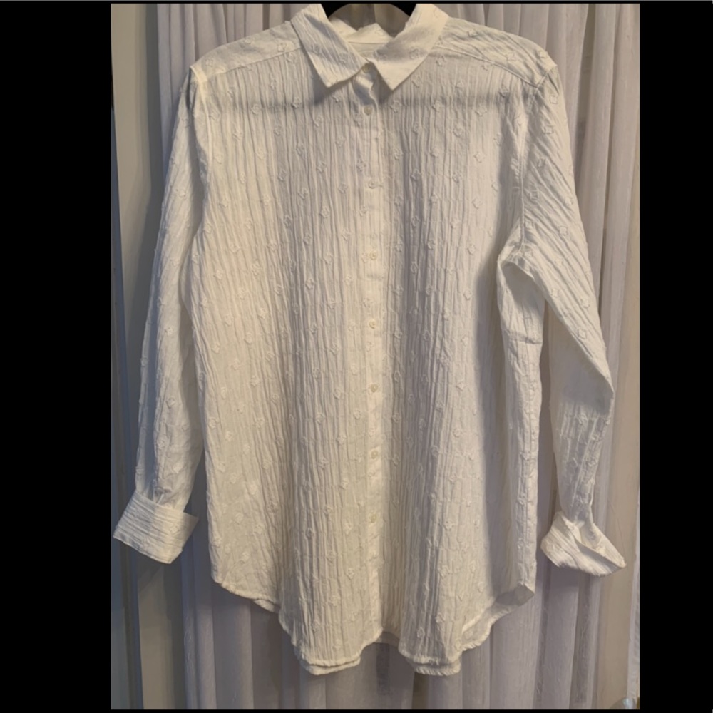 White Textured Blouse *NWT*